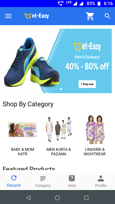 Get-Eazy Online Shopping App