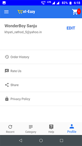 Get-Eazy Online Shopping App